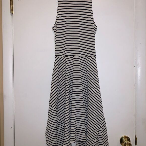😊 3/$30 Maurices dress black & white stripes sleeveless Sz XS has POCKETS - Picture 12 of 12